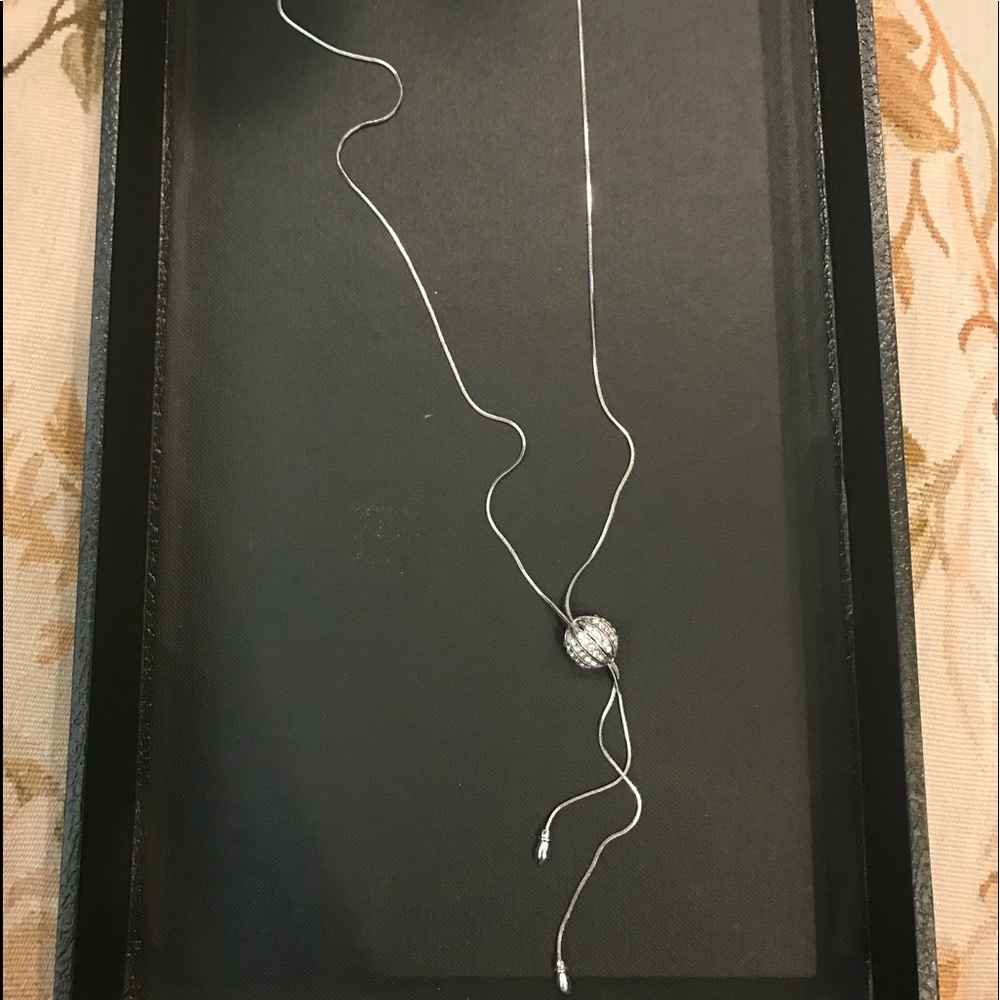 Crystal Ball Drop Necklace